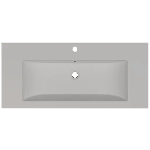 Раковина матовая врезная Amidicon Cosmo 100 1000x450 из литого камня Cosmopolite_100_MAT, Белый матовый - фото 4