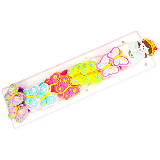 Резинка для волос детская "Бабочки" 0108-412, 10 штук