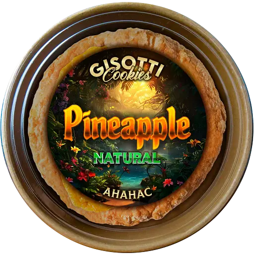 Крафтове печиво вершкове Gisotti "Ананасове" натуральне 330 г - фото 1