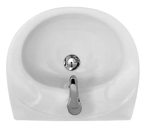 Умывальник мебельный Cersanit Eko 50 см с отверстием Белый K07-233 30412 - фото 2