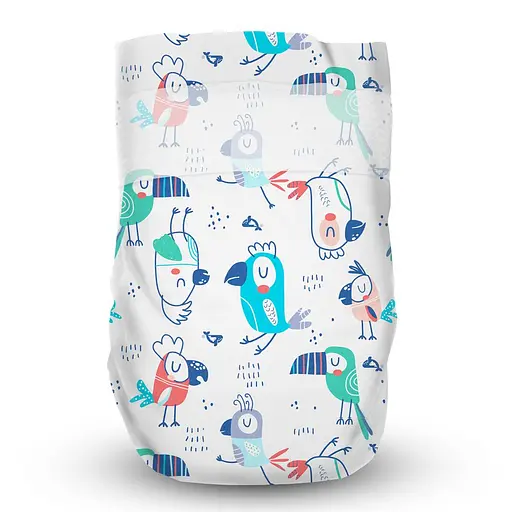 Підгузки Offspring Pat the Parrot розмір S 3-6 кг 48 шт. (DP-OI-FAT-S48P-PTP) - фото 2