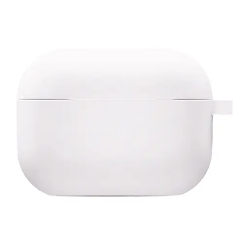 Силіконовий футляр з мікрофіброю для навушників Airpods 4 Білий / White