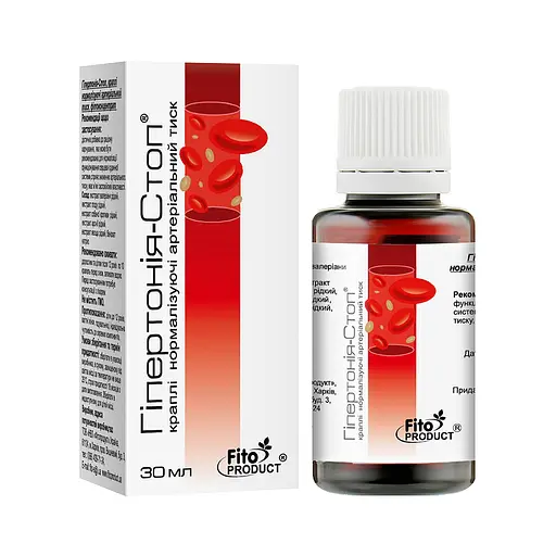 Капли нормализующие артериальное давление "Гипертония-стоп", 30 мл