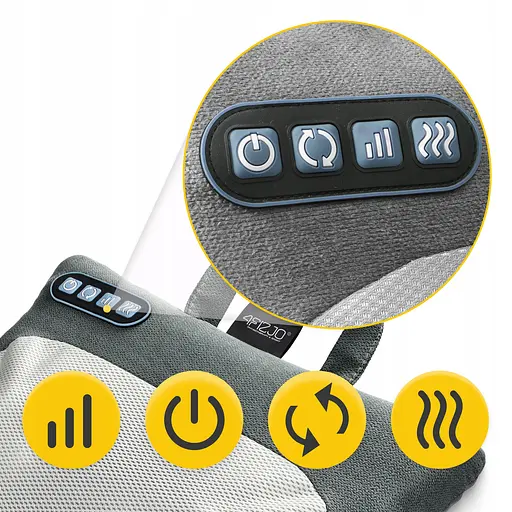 Подушка-массажер 4FIZJO Shiatsu Lite Black (P-5905973404136) - фото 3