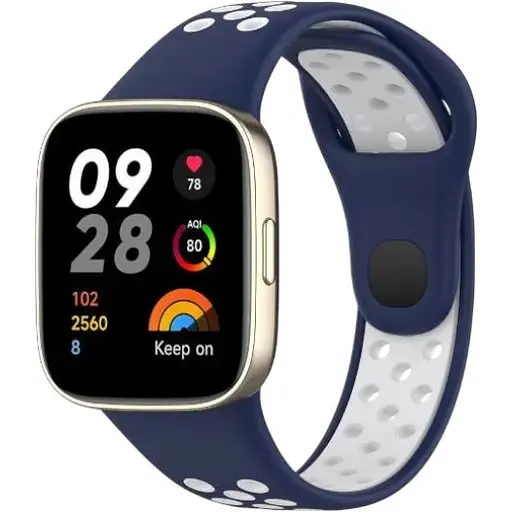 Ремешок DK для Xiaomi Redmi Watch 3 Silicone Sport Band Nike (blue / white)