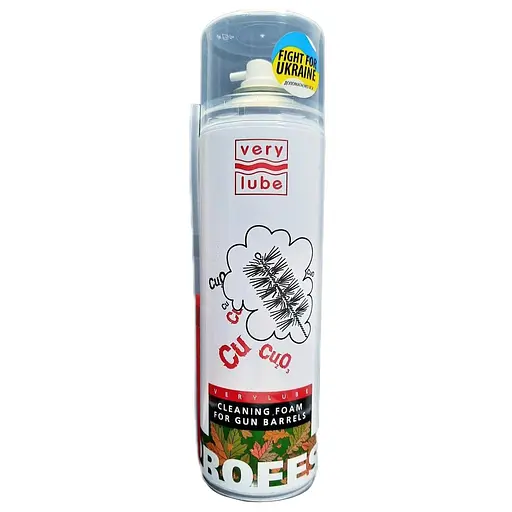 Пена для чистки оружейного ствола VeryLube с двухпозиционным распылителем 500 мл