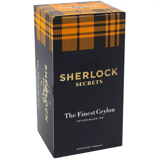 Чай чорний Sherlock Secrets The Finest Ceylon Найкращий Цейлон 22 саш по 2 г