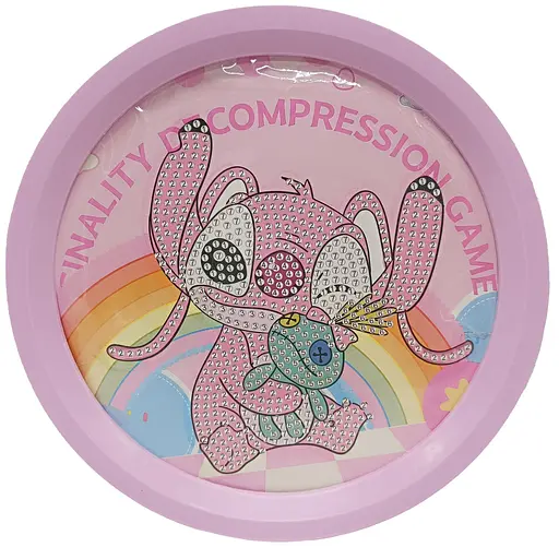 Детский набор алмазная мозаика "Стич" YK-6532-17(Violet)