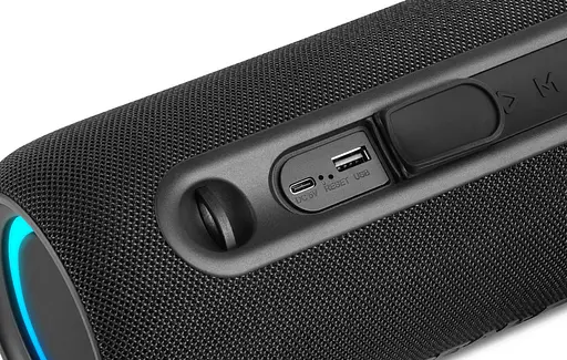 Портативна колонка Real-El RX725 15W Bluetooth TWS, RGB, Black - фото 7