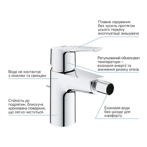 Смеситель для биде Grohe QuickFix Start 32560002 Хром - фото 6