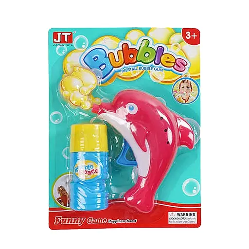 Пистолет с мыльными пузырями Дельфин (в ассортименте)