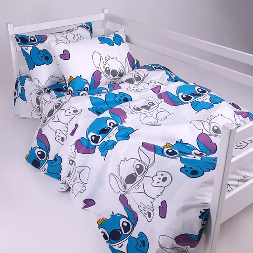 Комплект постільної білизни Ranforce Elite Mirson Stitch Vibes Violet 110х140см (2200012553527) - фото 1