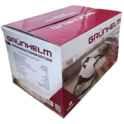 Пароочисна станцiя Grunhelm GSTC1200 бойлер 1.2 л 14 аксесуарів (146010) - фото 9