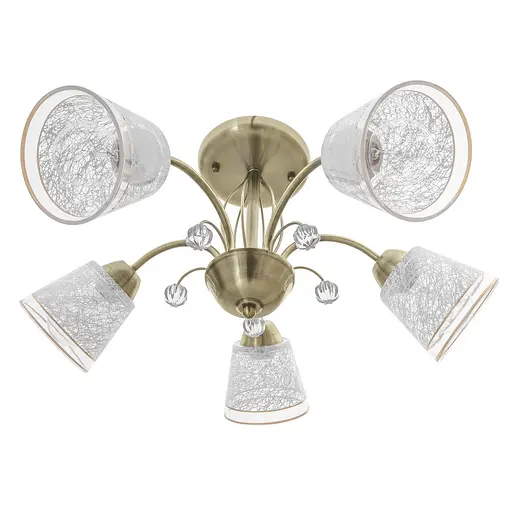 Люстра стельова Brille в спальню E27 60W BZ (LK-637C/5)