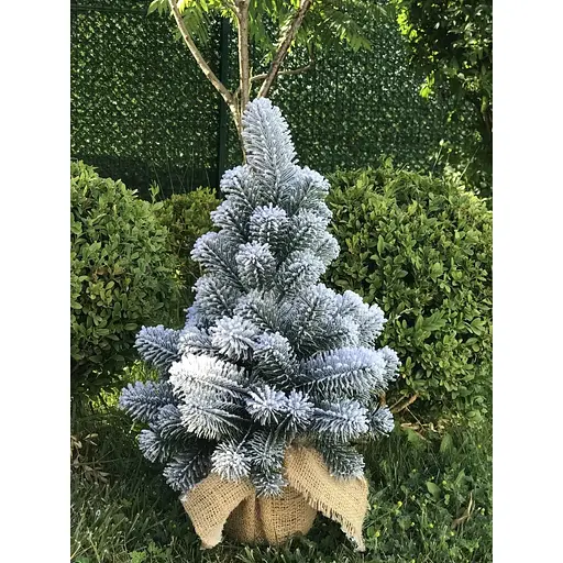 Ялинка Hvoya Premium лита в мішковині 50 см засніжена - фото 8