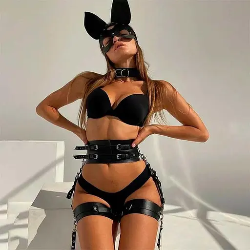 Маска Кролик Playboy Черный K000936 - фото 2