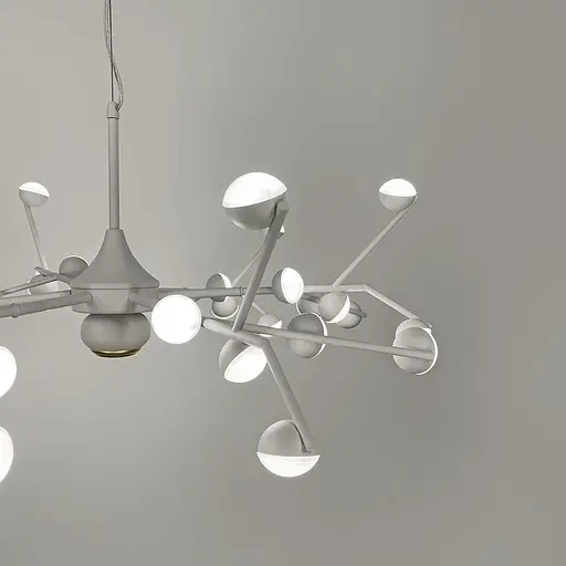 Люстра-молекула в белом на 36 светодиодов | Ст. SP 06/36 WT | Line F - фото 3