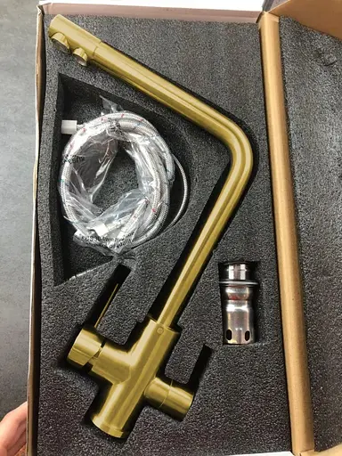 Смеситель для кухни с подключением к фильтру золотой "Frosh" Nett FG-33 Золотой - фото 5