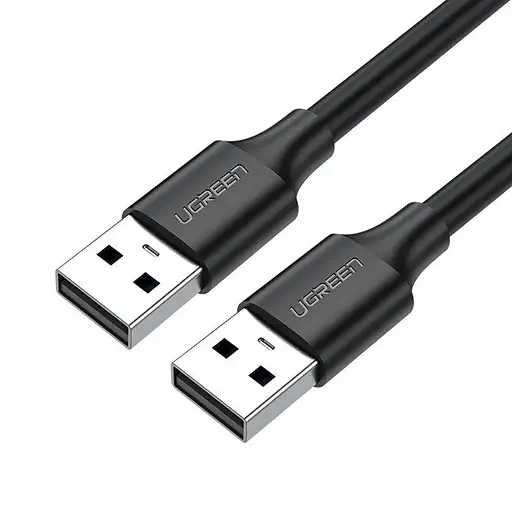 Кабель UGREEN USB 2.0 A Male to A Male Cable 1.5m (Black) - фото 1