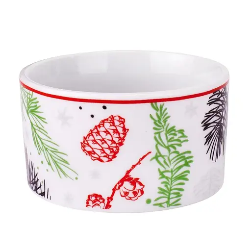 Набор пиал Elisey 6020-005 34x17x4 см на бамбуковой подставке сани с керамической досточкой - фото 3