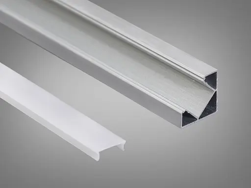 Профіль для LED стрічки, накладний кутовий - фото 1