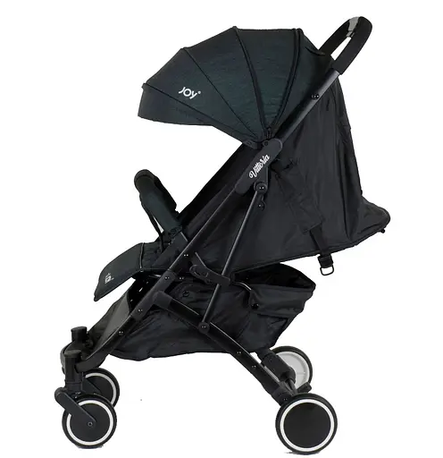 Коляска детская прогулочная JOY Vittoria 30883 цвет Тёмно-Зеленый Лён, стальная рама, футкавер, телескопическая ручка, в коробке - фото 1