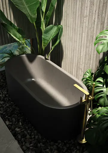 Смеситель для ванны Kohlman Experience Gold напольный QF1165E-GD Золотой - фото 2