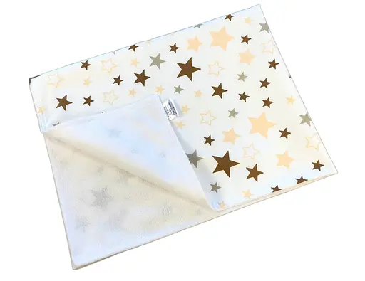 Непромокаемая пеленка Moontime "Звездопад бежевый" - фото 1
