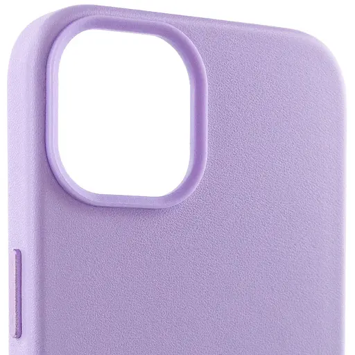 Кожаный чехол Epik Leather Case AA Plus with MagSafe для Apple iPhone 14, 6.1 Elegant purple - фото 3