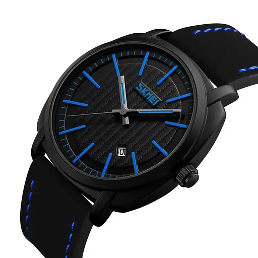 Чоловічий годинник Skmei 9169 Kowboy (Чорний з синім) - фото 2