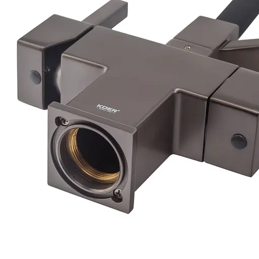 Смеситель для кухни на две воды с гибким изливом Koer KB-72036-07 KR5812, Графит - фото 7