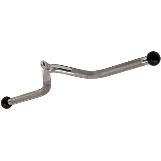 Ручка для верхньої тяги York Fitness V-подібна багатофункціональна з гумовими наконечниками, хром - фото 3