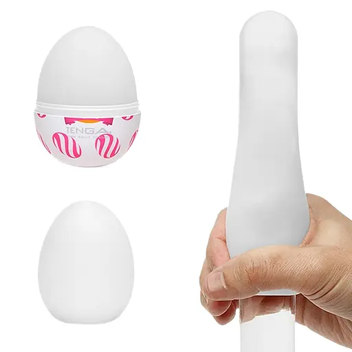 Мастурбатор яйцо Tenga Egg Wonder Curl белый - фото 3