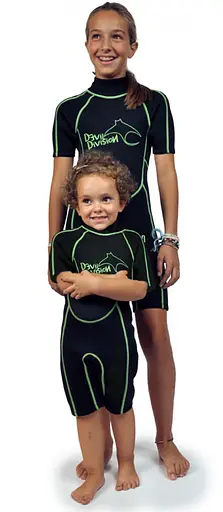 Гідрокостюм Best Divers Shorty Kids 2.5 mm 10 Black/Lime (1053-AD0970-10) - фото 2