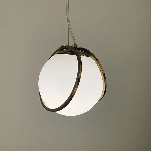 Підвіс із білим плафоном у латунному корпусі | Арт. Y 409/1 | Line F - фото 5