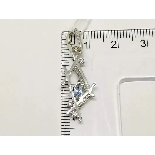 Серебряная подвеска Гаразд с фианитами. 5542962 - фото 4