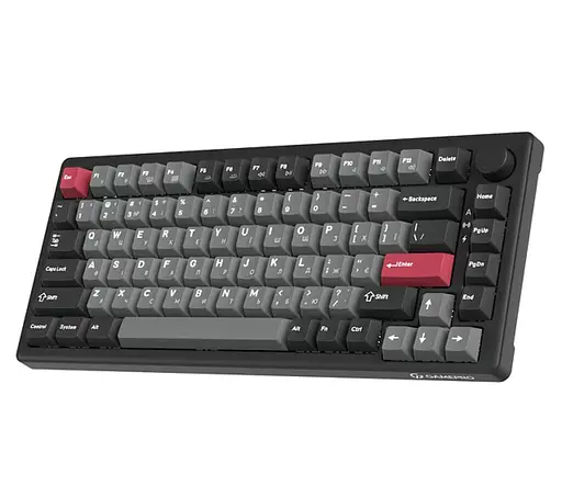 Клавіатура ігрова механічна GamePro MK-266-BK Asgard Yord Keychron Super Red Switch Bluetooth 5.2/2.4 ГГц/USB Black - фото 2