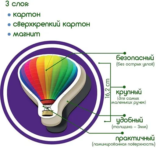 Набор магнитных пазлов Magdum "Baby puzzle" ML4031-62 EN - фото 8