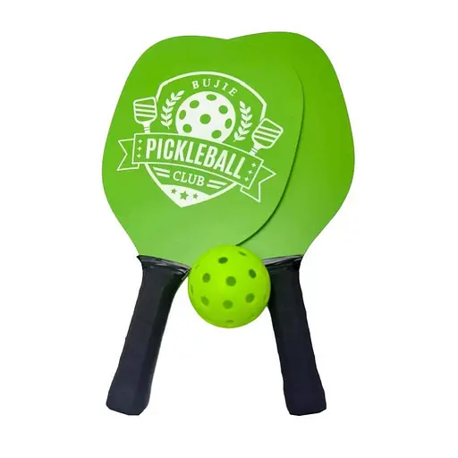 Ракетки детские для пиклбола, 2 шт., дерево, 38 см, мяч, пластик, 7 см, MR1497 (в ассортименте) - фото 4