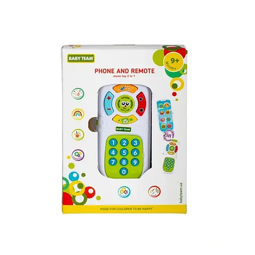 Дитяча музична іграшка 2 в 1 "Телефон та пульт" 8652 - фото 5