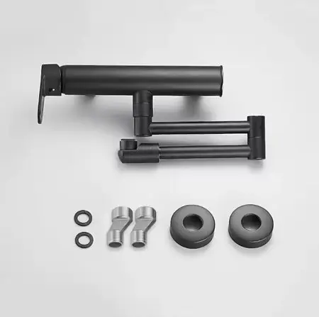 Смеситель для кухни настенный Aligator черный 77B - фото 2