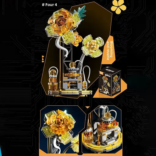 Конструктор Квіти, W9200, (В асортименті) - фото 5