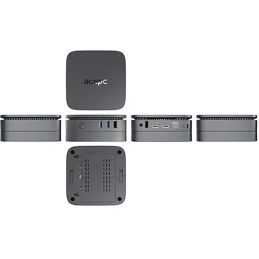 Міні-ПК Acepc PicoBox Pro AK1 / Intel N95 / RAM 16GB / SSD 512GB / 2 x HDMI / LAN, Wi-Fi, Bluetooth / Windows 11 Pro / Сірий - фото 5