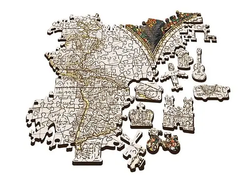 Пазл Trefl деревянный фигурный Античная карта мира 1000 эл. (20144) - фото 3