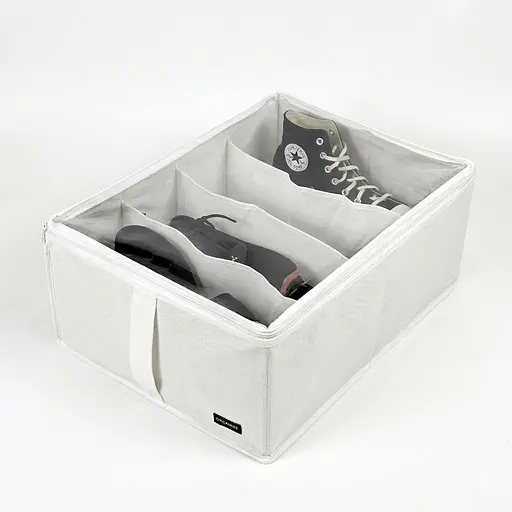 Oрганайзер  ORGANIZE  для зберігання демісезонного взуття 48*34*20 см (білий) - фото 1