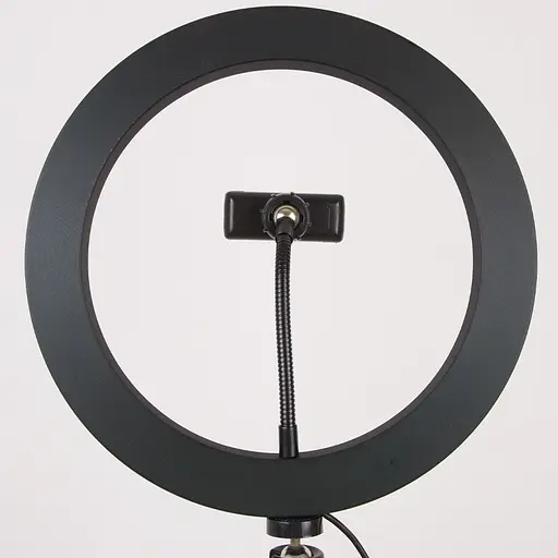 Кільцева світлодіодна LED лампа Flat Ring 10" + tripod 2.1m Black - фото 3