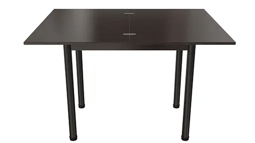 Обідній стіл-формер розкладний Берта Ferrum-decor 750x1400x900 Чорний метал ДСП Венге Магія 16 мм (FRD-105593) - фото 6