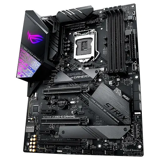 Материнская плата ASUS ROG Strix Z390-E Gaming (ROG Strix Z390-E Gaming) (Socket 1151 v2, Intel Z390, ATX) Б/у - фото 1
