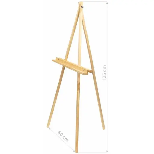Мольберт - трехногая ROSA Studio сосна 60×75×125 см мак высота полотна 120 см В УПАКОВКЕ - фото 3