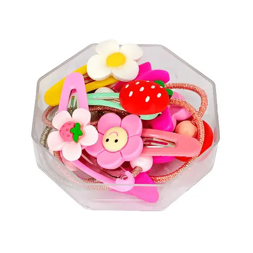 Детский набор для волос резиночка и зажим №1 0105-034, 10 шт - фото 2